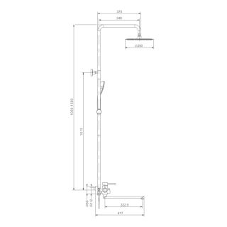Душевая стойка Prohanss P31.24.09 графит